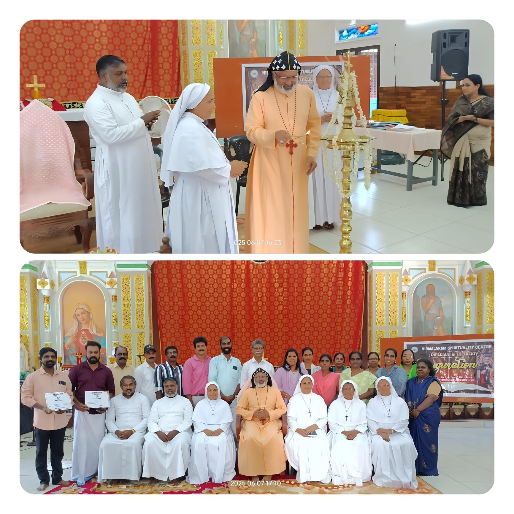 Convocation and Inauguration Held at Nirmalaram Spirituality Centre